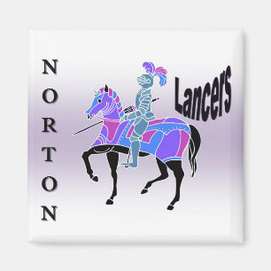 Íman Ímã roxo dos lanceiros de Norton