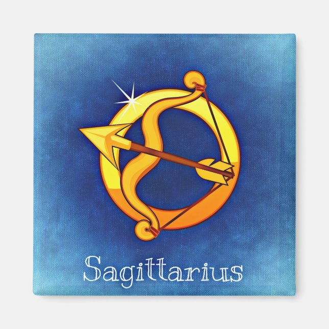Íman imã sagittarius zodiac (Frente)
