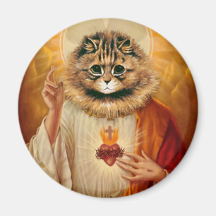 Íman Ímã sagrado do gatinho do coração