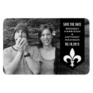 Íman Imã salve a data de Banner Flourado Chic Negro