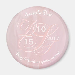 Íman Imã salve a data de Blush Orchid