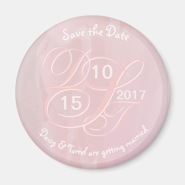 Íman Imã salve a data de Blush Orchid (Frente)