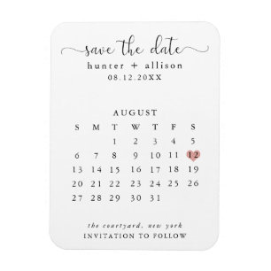 Íman Imã salve a data de Calendário