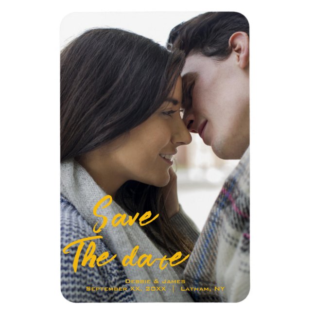 Íman Imã salve a data de Fotografias - Casamento Person (Vertical)