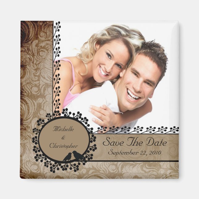 Íman Imã salve a data de Fotografias de Pássaros com Am (Frente)