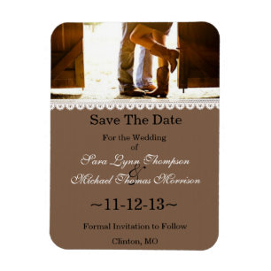 Íman Imã salve a data de Fotos do Chic Country