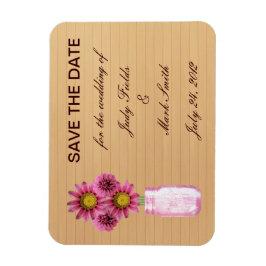 Íman Imã salve a data de Mason Jar, Rosa-Rosa-Russo do 