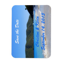 Imã salve a data de praia tropical