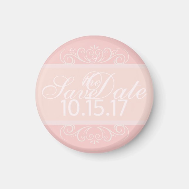 Íman Imã salve a data de Traços de Blush (Frente)