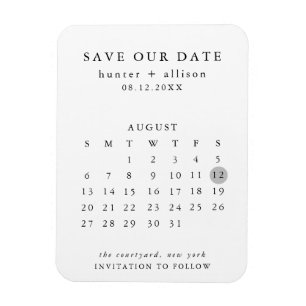 Íman Imã salve a data do calendário