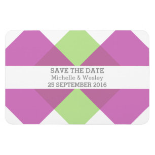 Íman Imã salve a data geométrica de Fuchsia Green