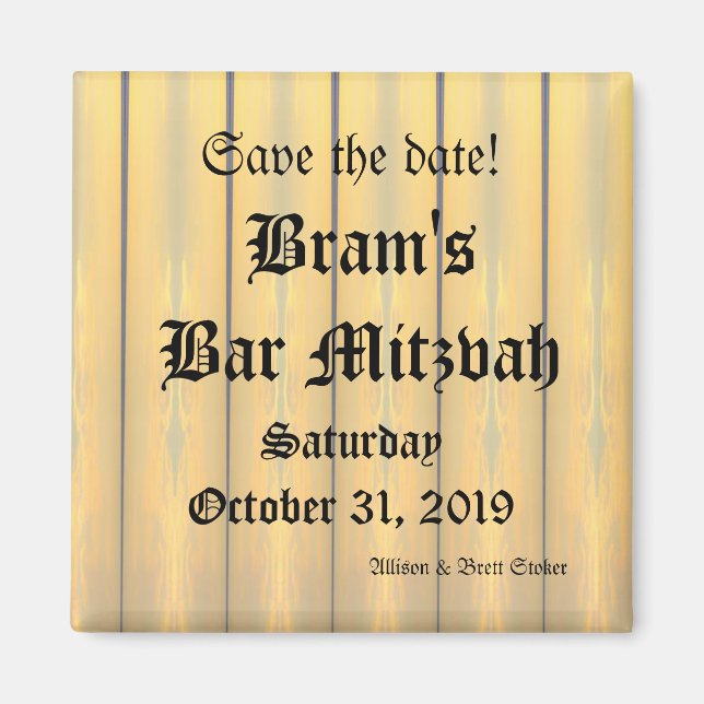 Íman Imã salve a data Ikat do Estilo Gótico (Frente)