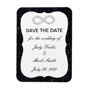 Íman Imã salve a data Infinita de Brilho Preto