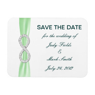 Íman Imã salve a data Infinita de Diamante Verde