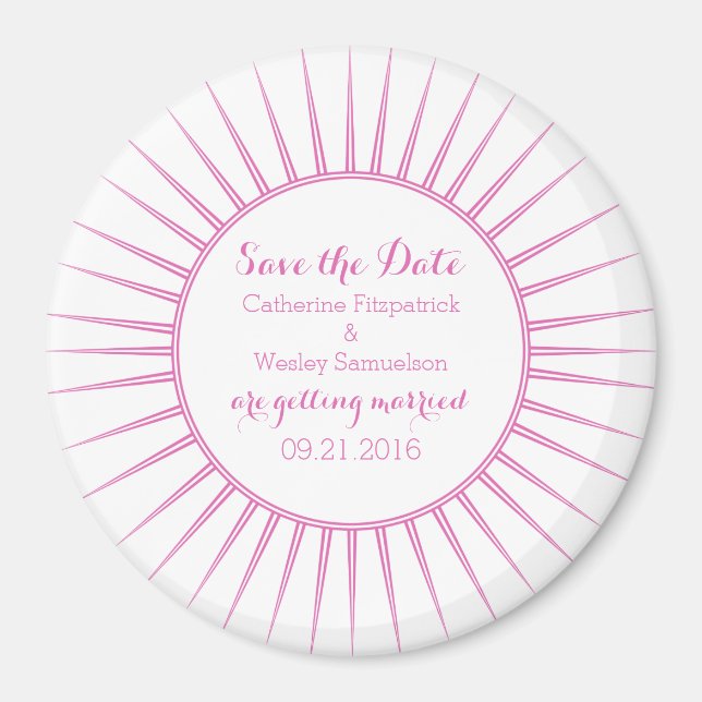 Íman Imã salve a data Retroativa do Deco Rosa (Frente)