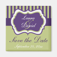 Imã salve a data roxa, verde, branca