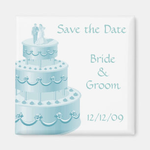 Íman Imã salve o dia azul do bolo de casamento
