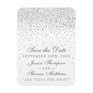 Íman Imã salve o dia de prata Glam dos confetes do