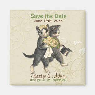 Íman Imã salve o dia dos gatos do casamento - marfim