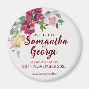 Íman Imã salve o dia Florais Bohemian Personalizados