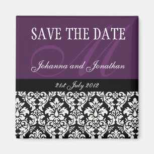 Íman Imã salve o dia roxo do monograma do damasco