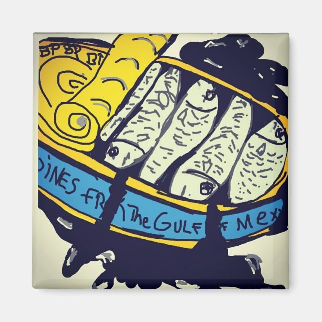 Íman ímã: SARDINES DO GOLFO DO MÉXICO (Frente)