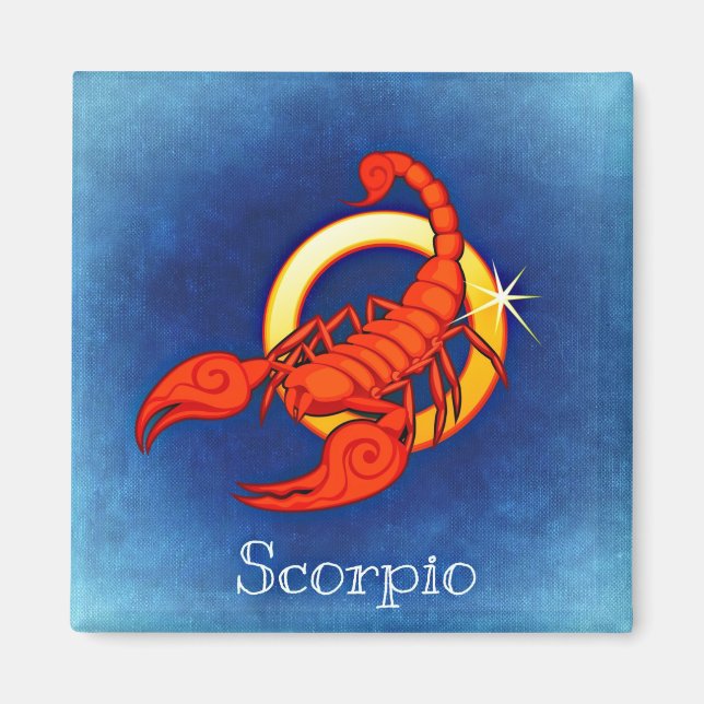 Íman ímã scorpio zodiac (Frente)