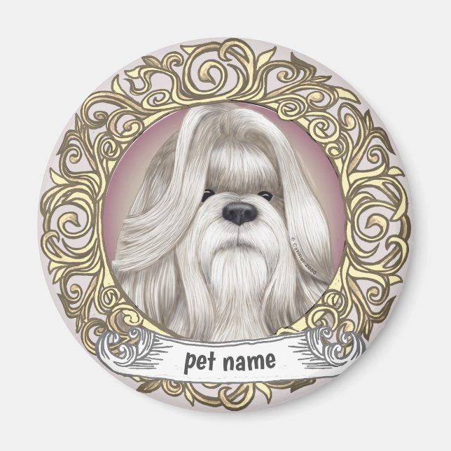 Íman ímã Shih Tzu (Frente)