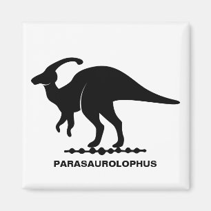 Íman Ímã Silhueta de Dinossauro Parasaurolophus