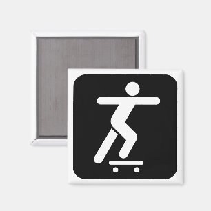 Íman Ímã Skateboarding do símbolo