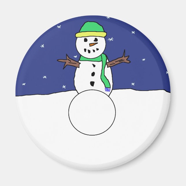 Íman ímã Snowman (Frente)