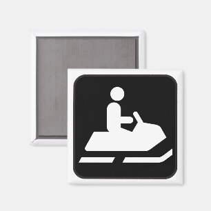 Íman Ímã Snowmobiling do símbolo