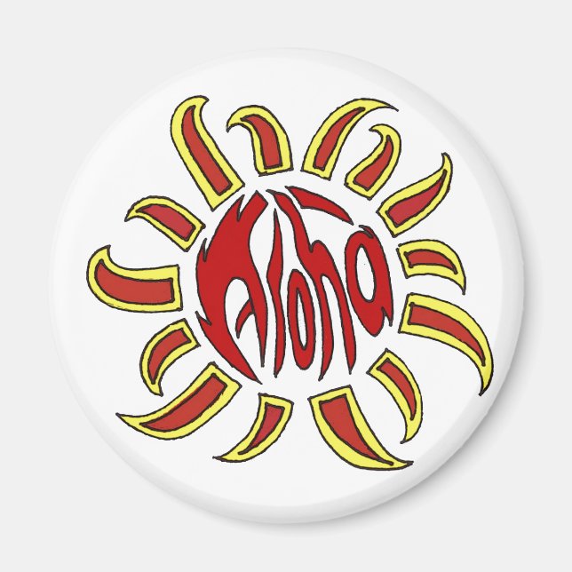 Íman ímã solar aloha (Frente)