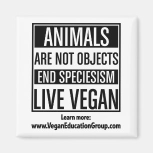 Íman Ímã Speciesism do Vegan - os animais não são