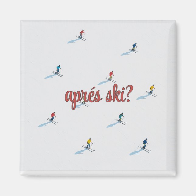 Íman Ímã Square après ski  (Frente)