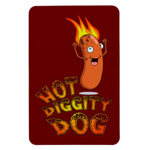 Íman Ímã superior de Flexi do cão quente de Diggity
