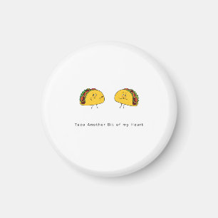 Íman Ímã temático de taco, ímã de casal fofo