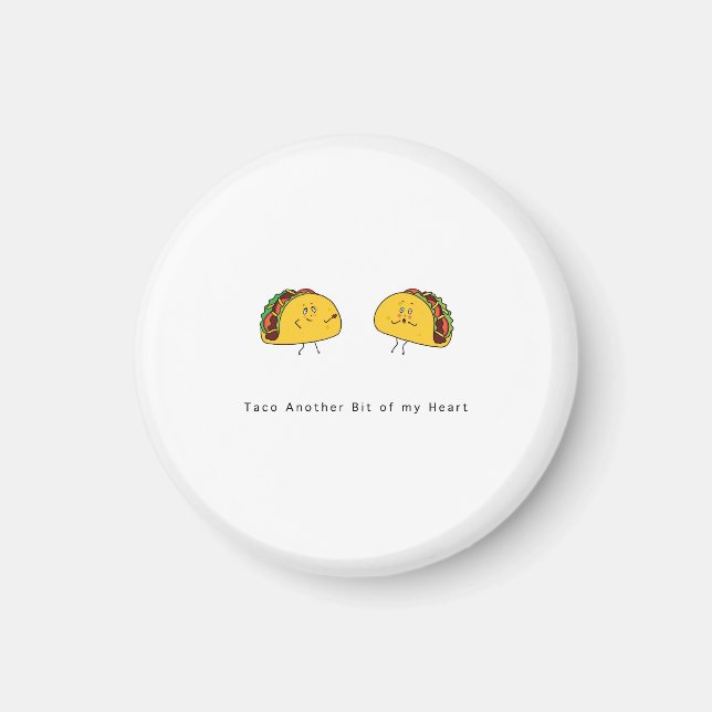 Íman Ímã temático de taco, ímã de casal fofo (Frente)