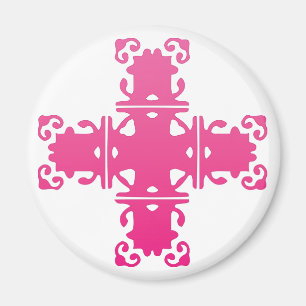 Íman ímã transversal cor-de-rosa