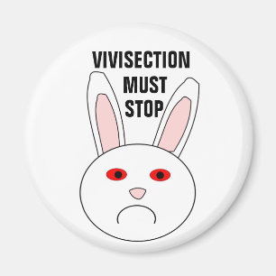 Íman Ímã triste do coelho do laboratório