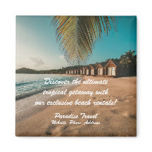Ímã Tropical de Marketing de Agência de Viagens