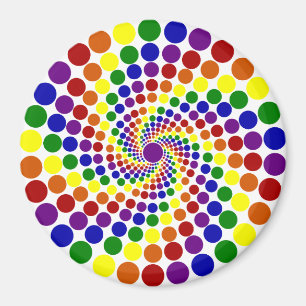 Íman Ímã Twirling da roda de cor