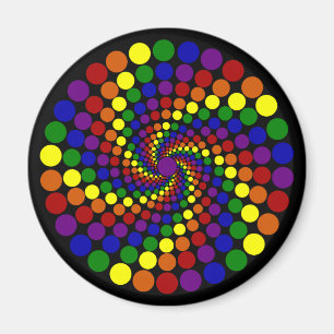 Íman Ímã Twirling da roda de cor