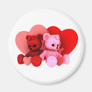 Íman Ímã V2 dos namorados de Bearz do ursinho