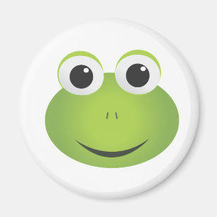 Íman Ímã verde bonito do sapo dos desenhos animados