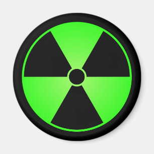 Íman Ímã verde do símbolo da radiação