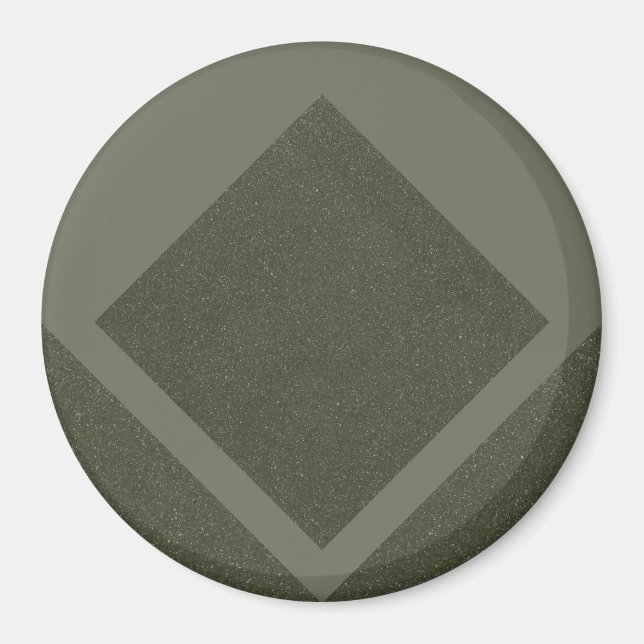 Íman Ímã Verde Musgo Diamond Edge (Frente)