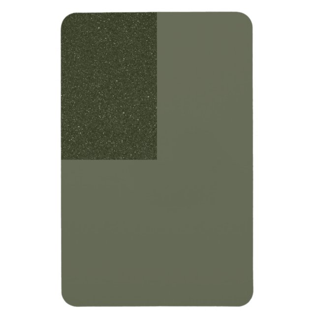 Íman Ímã Verde Musgo Duas Cores Com Bloco De Textura (Vertical)