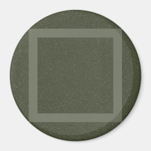 Íman Ímã Verde Musgo Moldura Quadrada
