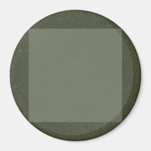 Íman Ímã Verde Musgo Ousado com Centro Quadrado